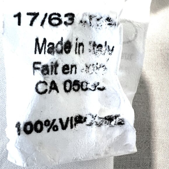 M Made In Italy Embroidered Top Swim Coverup White Soft Size Small - Picture 7 of 7